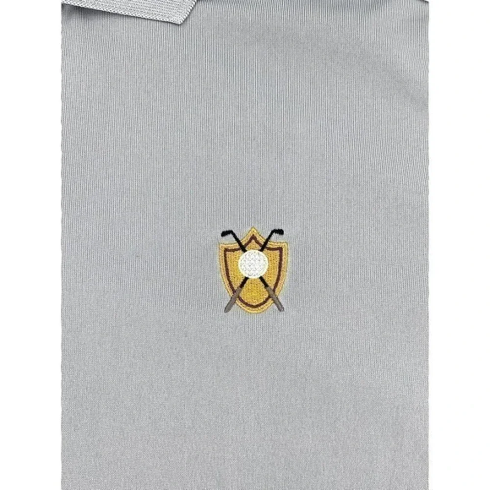 Adidas Mens Climacool Golf Polo Short‎ Sleeve Shirt Grey Size Medium